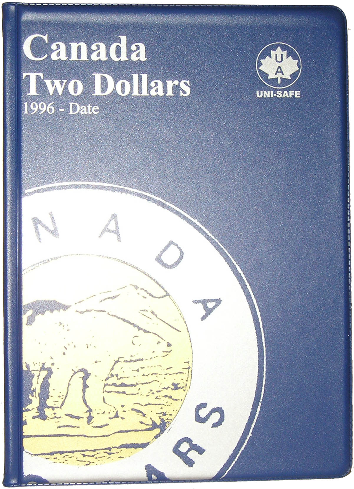 #1 1935-1986 UNI-SAFE  CANADIAN  DOLLARS  FOLDER  ALBUM  BLUE 
